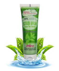 Sữa Rửa Mặt Tẩy Tế Bào Chết Tinh Chất Trà Xanh Mira Green Tea Extract Scrub Wash