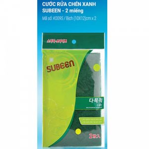 Subeen Multi Purose Scrubeer ( miếng rửa chén xanh 2 miếng )