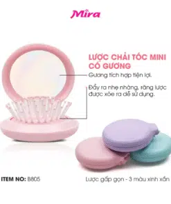 LƯỢC GỠ RỐI TÓC KÈM GƯƠNG TIỆN LỢI B805